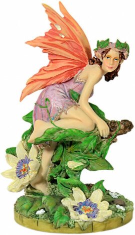 Statueta zana Floarea pasiunii - Linda Ravenscroft 16cm